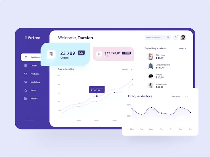 app, web, online bank, social network, dating, wallet, crm