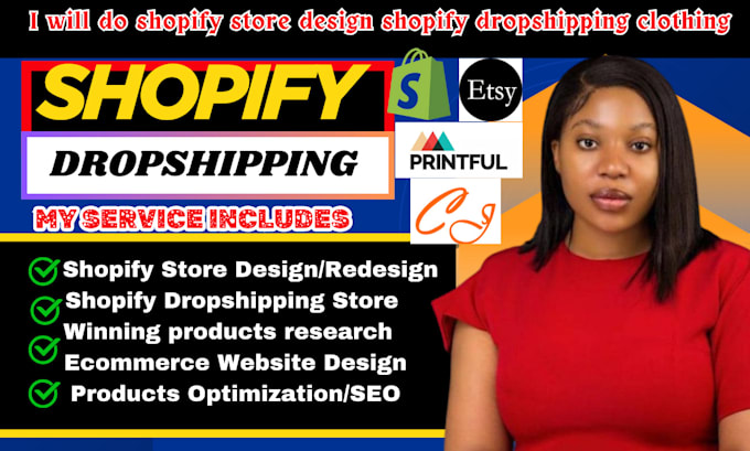 build shopify dropshipping store shopify store design shopify website redesign