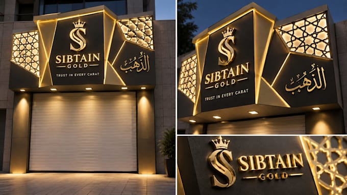 design premium shop and business signage