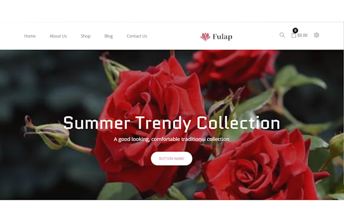 design flower shopify store flower bouquest website florist store flower store