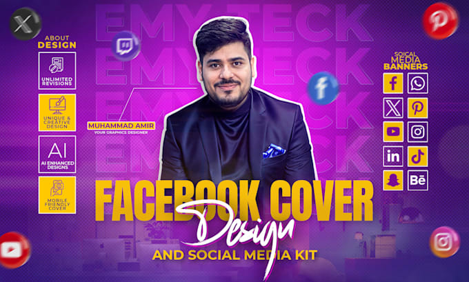 design facebook banner covers and social media banners