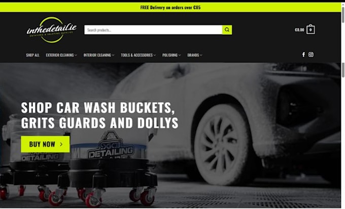 build dynamic car detailing website auto detailing car wash website car website
