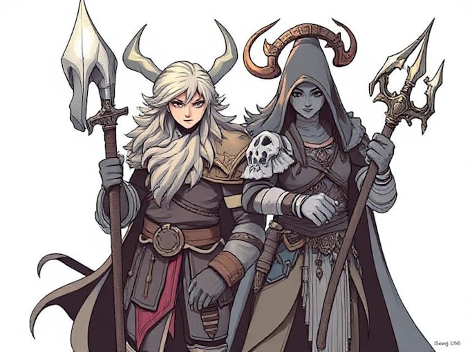 do draw a amazing d and d character for you