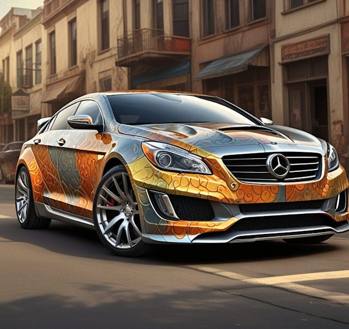 attractive car wrap design and vehicle wrap design