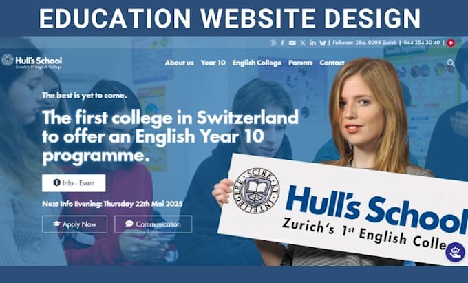 build education website institute educational website lms elearning website