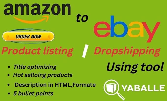 do amazon to ebay dropshipping listing