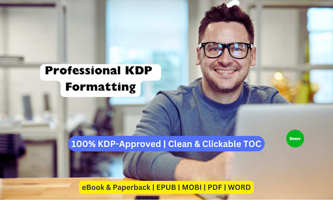 do amazon KDP book formatting, kindle ebook and paperback formatting