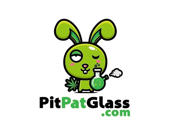 make mascot whacked out rabbit and smoke logo