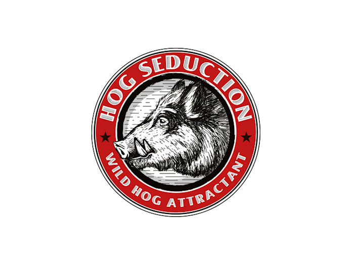 design vibrant hog seduction hunt logo