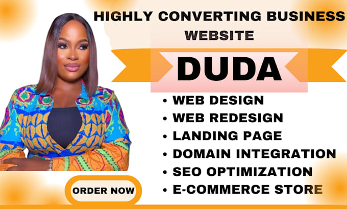 design a website using the duda website builder