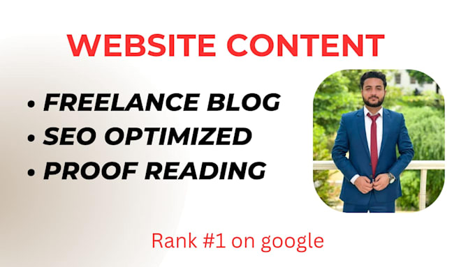 be your freelance article writer and website blogs
