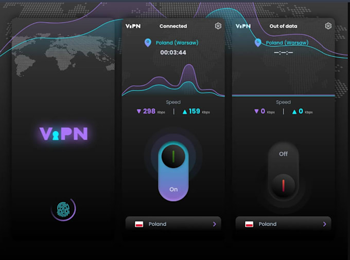 build VPN app with admin panel for android and ios devices