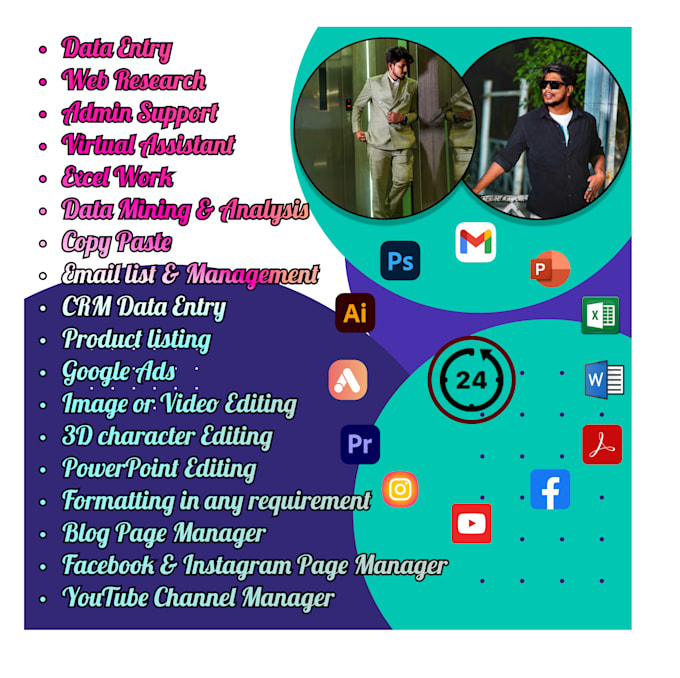 perform accurate data entry, data analysis, excel tasks