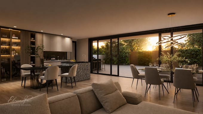 design your room with 2d layout and realistic 3d render