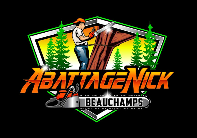 create attractive and imagination tree service logo  design
