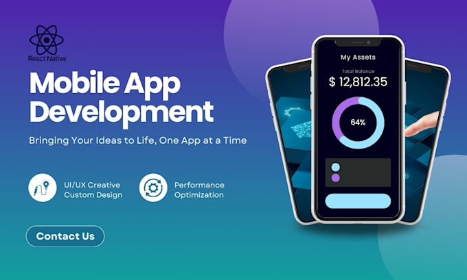 develop high quality mobile app for ios android react native