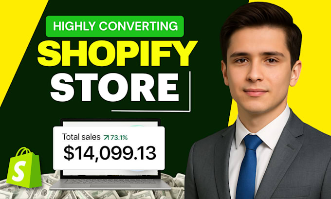 design profitable shopify website , dropshipping store or shopify store design