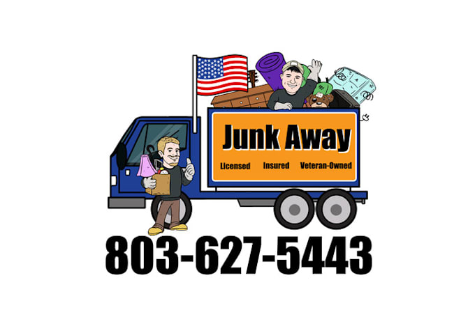 design high quality attend junk removal logo
