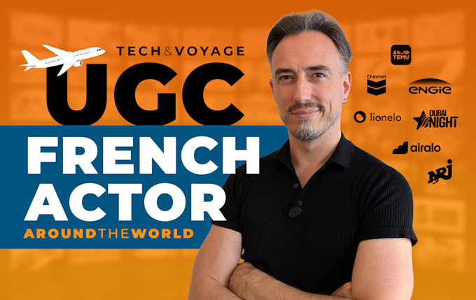 create authentic french male ugc testimonial and review