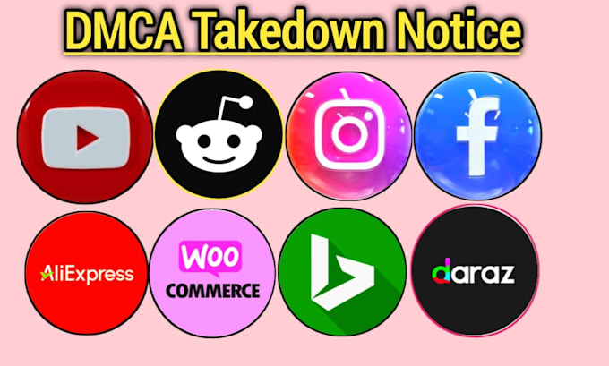 remove infringing article google,fb,yt,instagram,reddit,tiktok,x under dmca