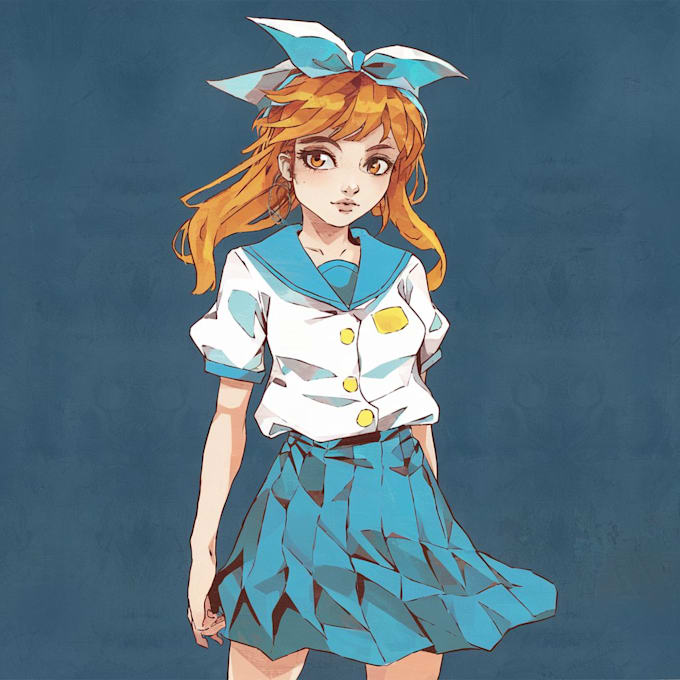 draw anime character or fan art illustration