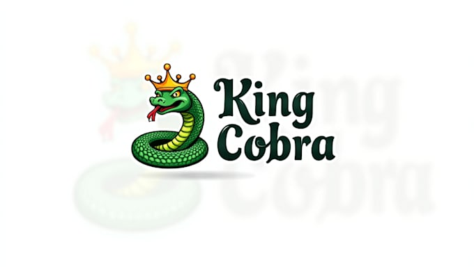 do king cobra head snake mascot logo with source file in 12 hours