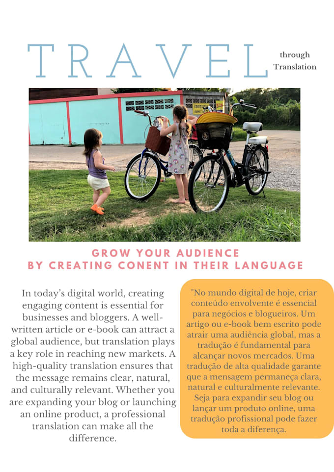 translate your blog or digital product content from english to portuguese