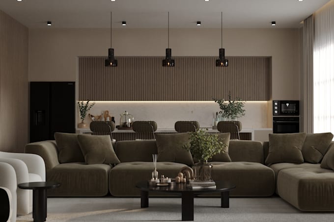create custom interior design and photorealistic renders