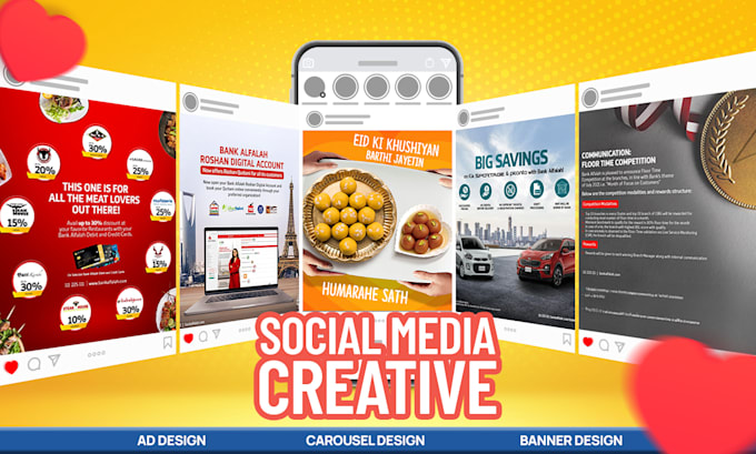 create social media, facebook ad image and banner design