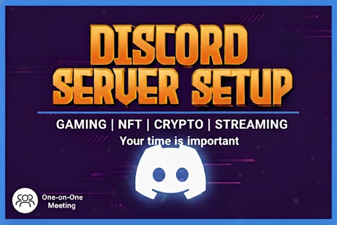 setup custom discord server,gaming discord, nft discord, crypto discord server