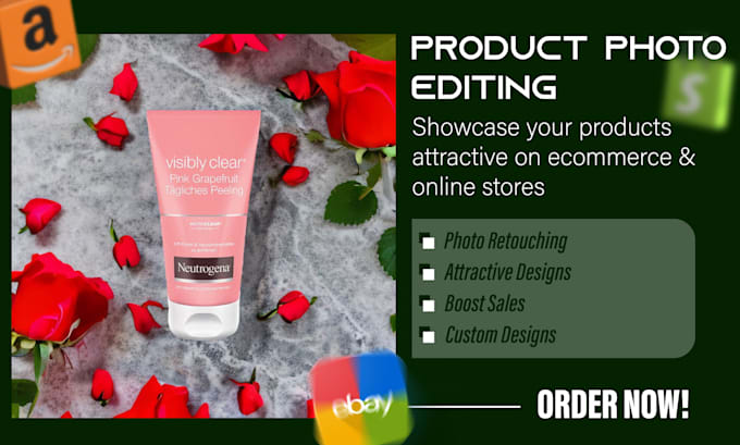 do quality product image editing and retouching for ecommerce, online stores, ad