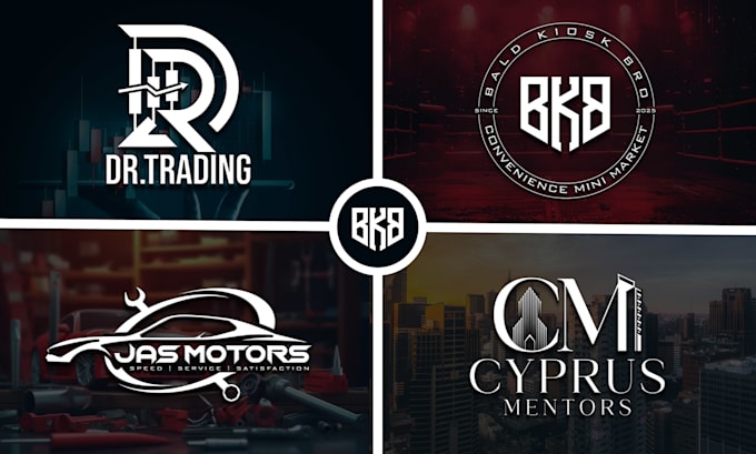 create 3d minimalist lettering logo design