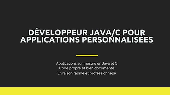 création de programmes en c et java