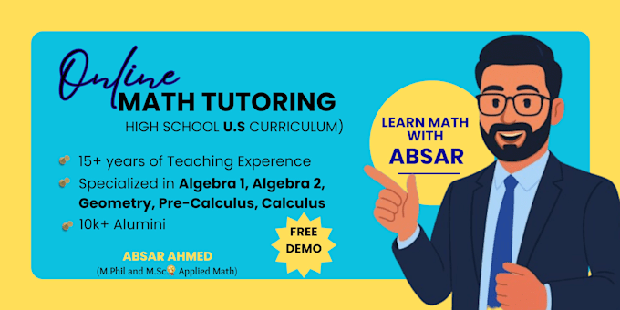 teach algebra, precalculus, calculus, geometry