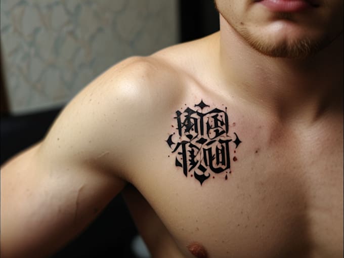 not design an average calligraphy tattoo