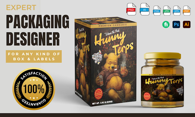 do free 3d mockup with custom box design, packaging and label