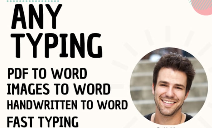 be your professional typist for any document