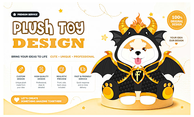 design custom stuffed animals for you