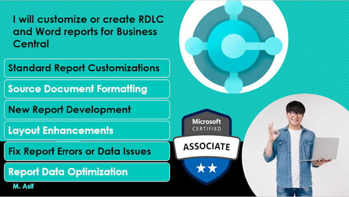 develop custom reports for microsoft dynamics 365 business central