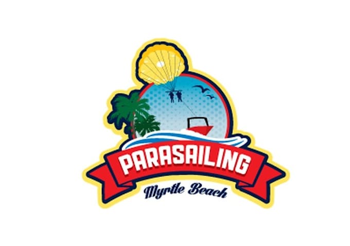 design high definition myrtle beach parasailing logo
