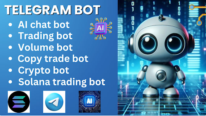 build telegram bot, solana trading bot, chatbot, telegram trading bot