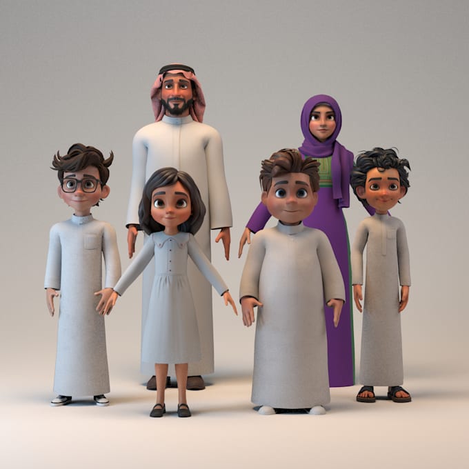 do 3d model character stylized