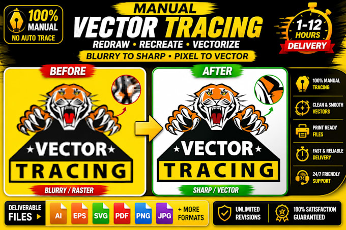 manually redraw your logo into a high quality vector