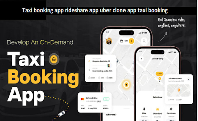 develop taxi booking app rideshare app uber clone app taxi app carpool app