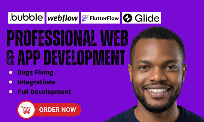 build custom glide app flutterflow mobile app bubble io saas mvp bubble webapp