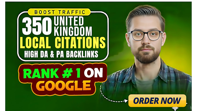 create 350 UK local citations to improve your local SEO
