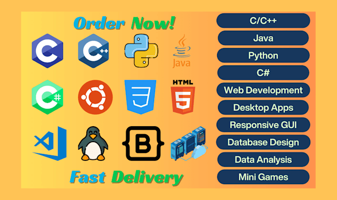 deliver high quality code in c, cpp, python, java for your projects