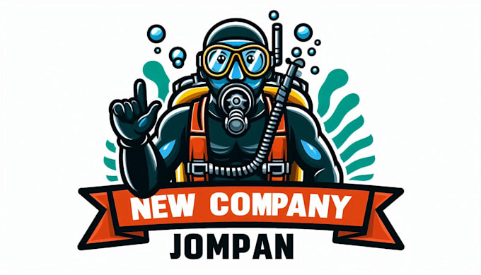 do scuba diving mascot logo dive into a unique design