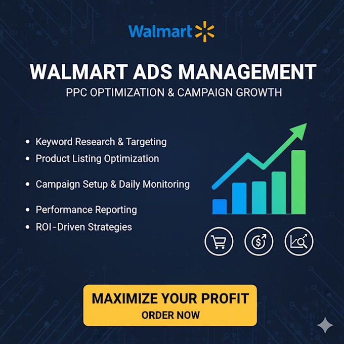 set up and optimize walmart PPC ads, SEO walmart brand growth