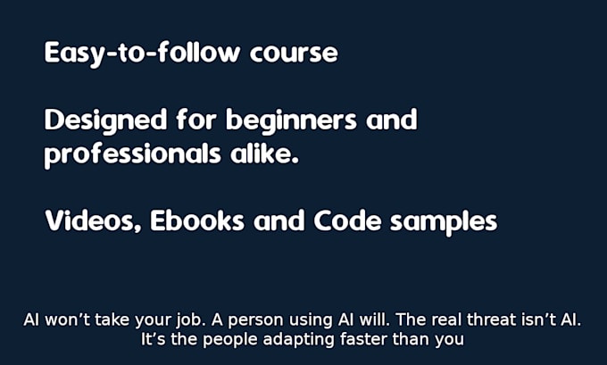 teach ai and chatgpt for beginners with 5 hours of videos and 8 ebooks